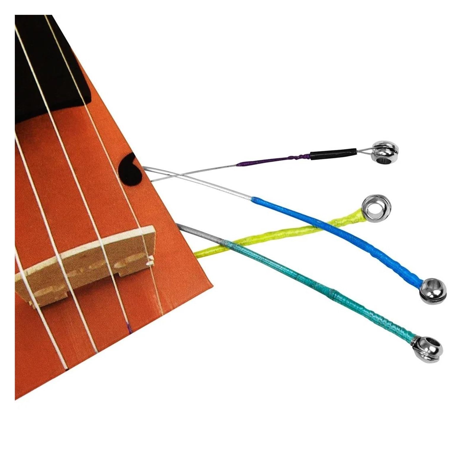 Accessori Per Violino Corda Per Violino Da 1/8 In Nylon Alluminio E Magnesio Avvolgimento In Argento Nichelato Accessori