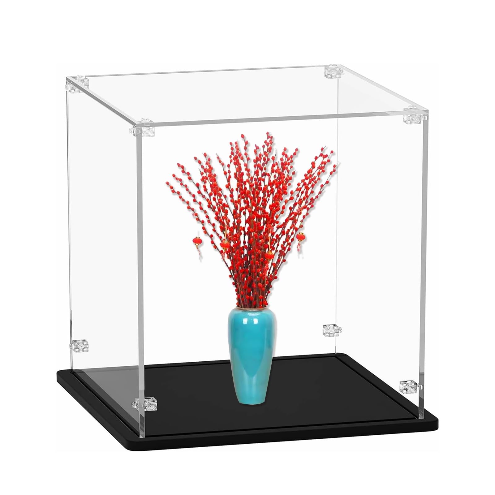 Vitrine Transparente En Acrylique Pour Kit De Construction Lego 42125, Vitrine De Boîte à Assembler Anti-poussière (Ferrari 488 GTE AF Corse 51") (boîte De Présentation Uniquement)(2mm