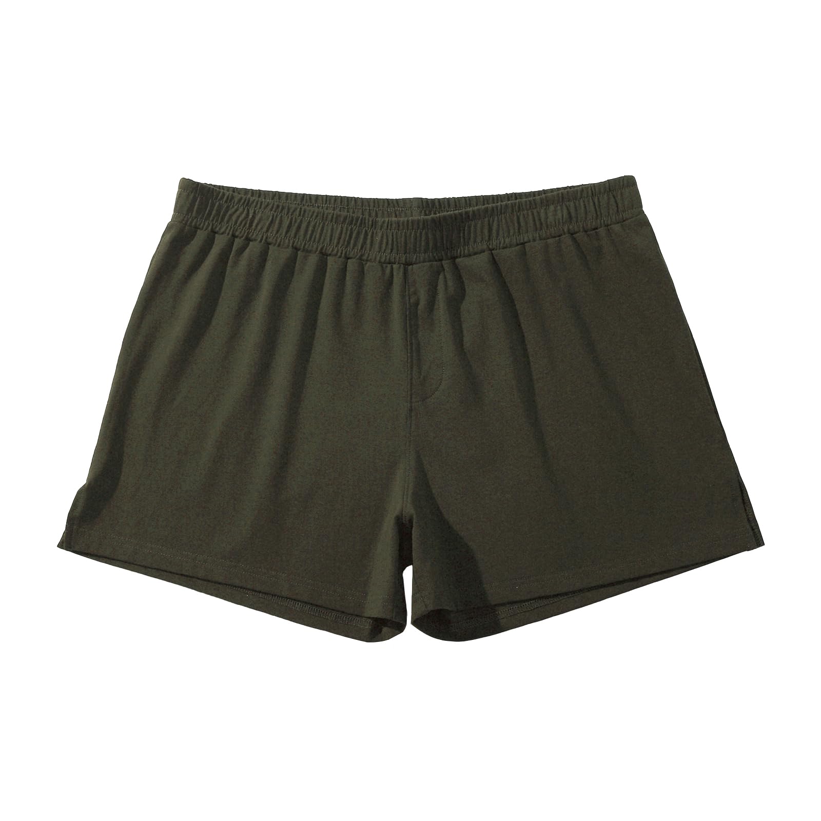 amy coulee Men's Summer Gym Shorts 3 Inch Inseam Running Bodybuilding Shorts Elastic Waist Lounge Cotton Sleep Shorts-picture-41