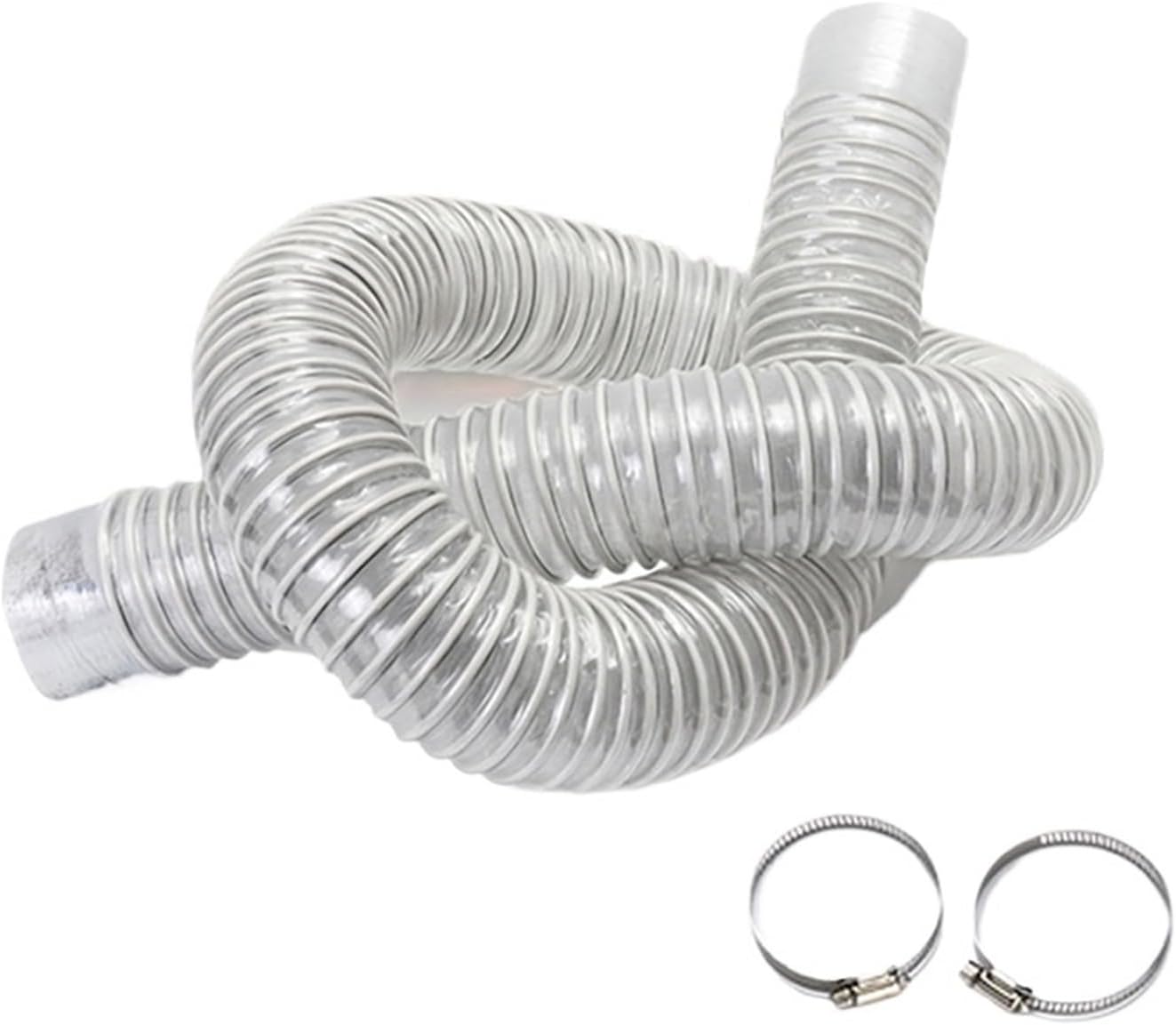 50 ミリメートル内径掃除機ホースベローズ PVC 工業用集塵パイプ木工彫刻機除塵チューブ(1.5 m)