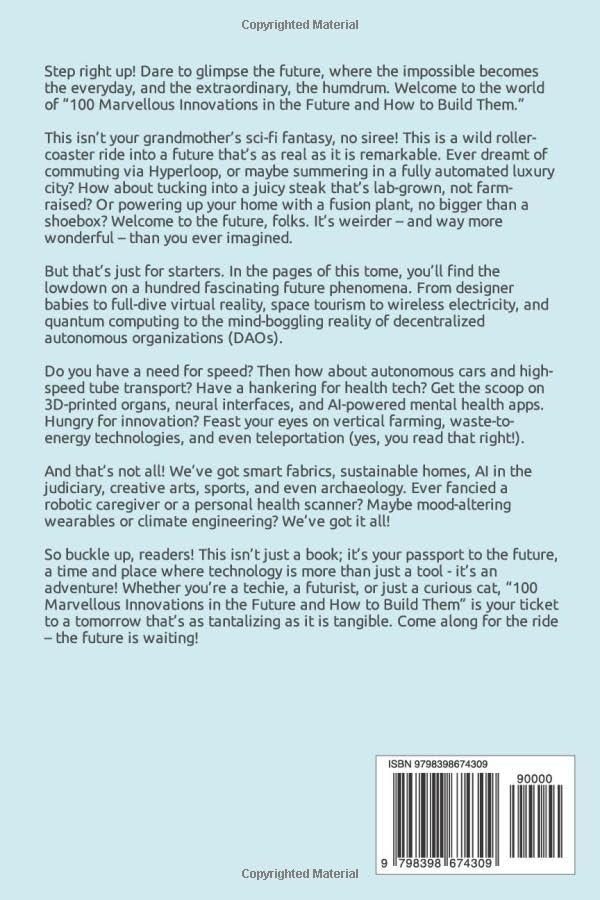 Miniatura 2 de 100 Marvellous Innovations in the Future and How to Build Them A Popular Science Book (Popular Science - Future Innovations)