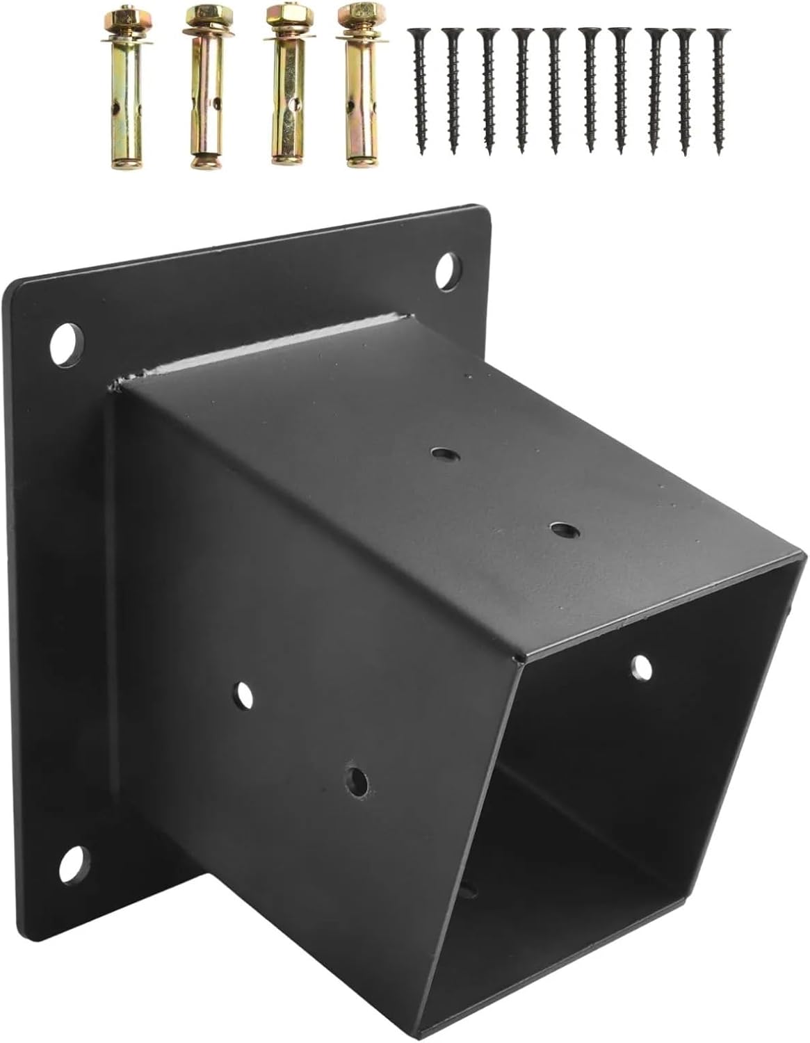 Slanted Roof Pergola Brackets Wall Mount with Hardware for 4x4 Inch Porch Gazebo Garden Supplies