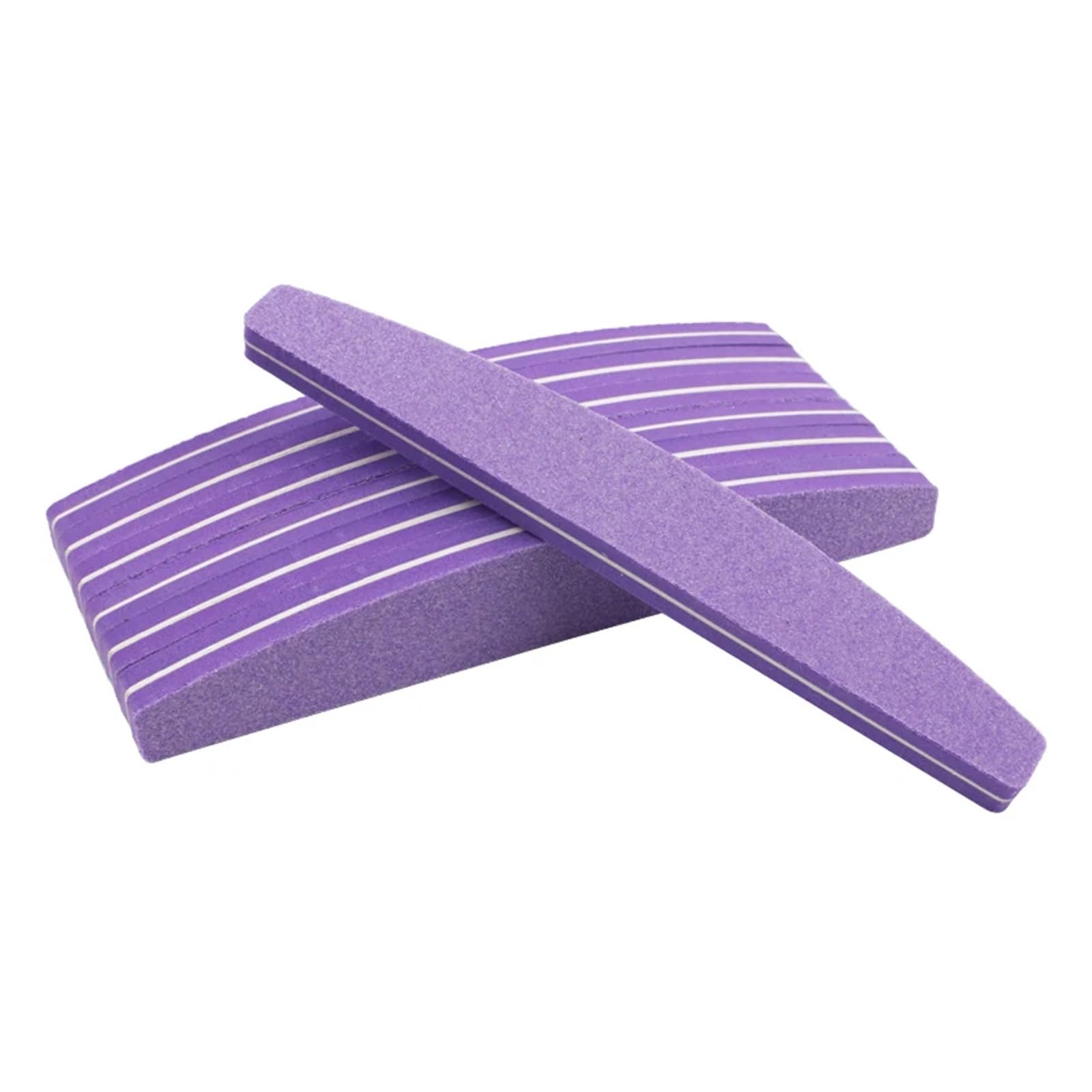 Gąbki szlifierskie, Piasek. Blok gąbkowy narzędziowy, 5 szt. Wielokolorowe pilniki do buforów paznokci 100/180 Dwustronne(Purple)