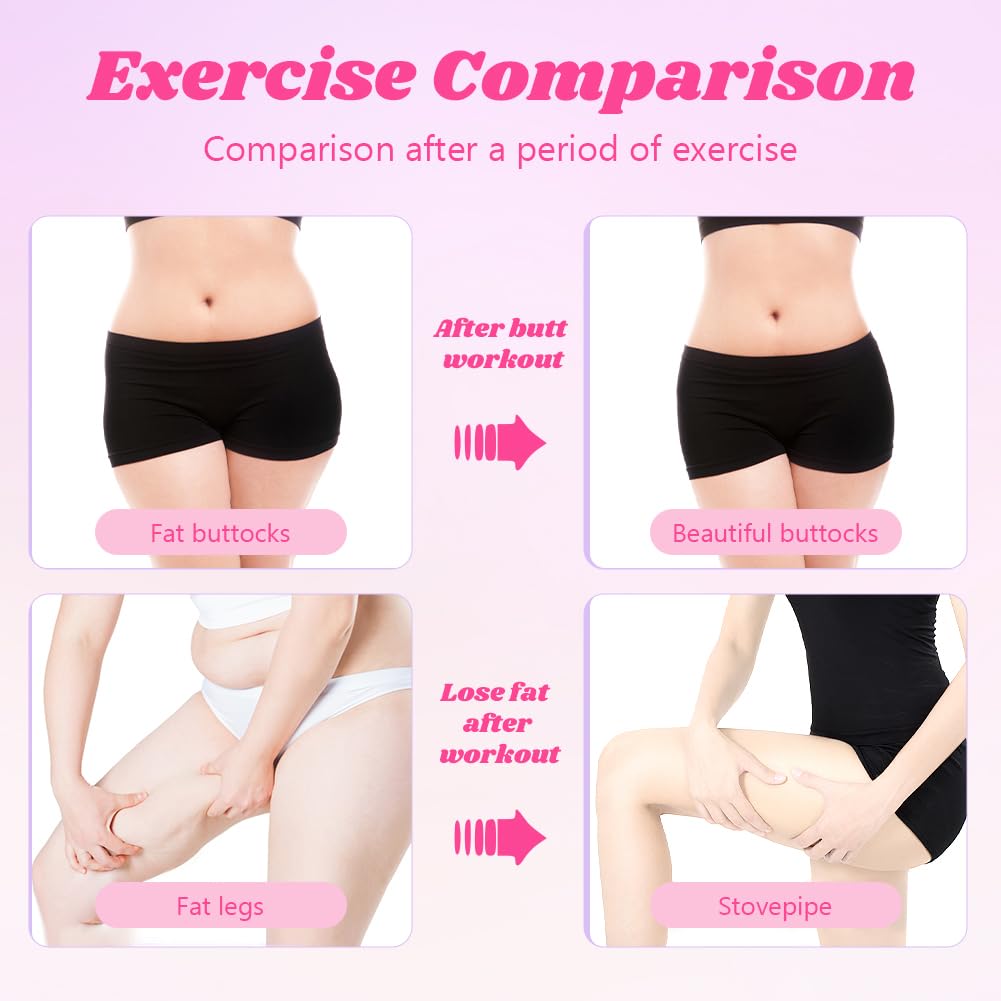 Thigh Master, Beckenbodenmuskeltrainer mit Widerstandsband, Hüft- & Beckentrainer Kegel Exerciser, Inner Thigh Exercise Workout Equipment für Muskelstärkung & Toning