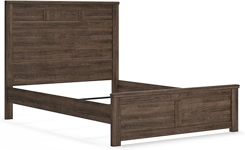 Miniatura 14 de Signature Design by Ashley Juararo - Cabecera rústica con paneles solamente, tamaño Queen, color marrón desgastado