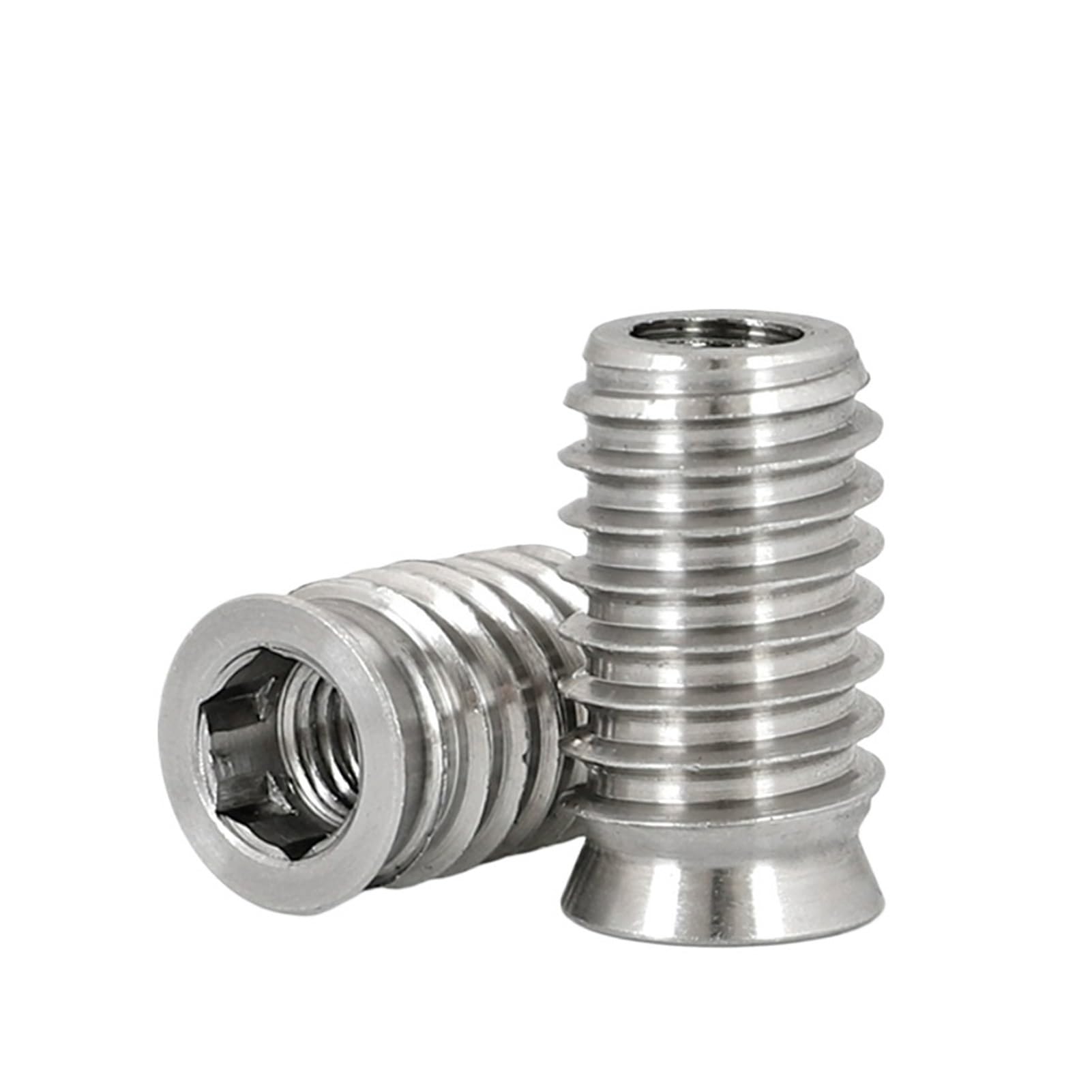 Compatible con tuercas de inserción hexagonales M3-M10, tuerca incrustada madera acero inoxidable 304, B063(M10x18 (30 pieces))
