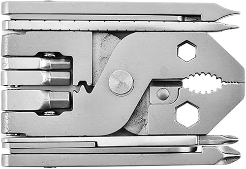 Alicates multiherramienta de acero inoxidable 25 en 1, herramienta plegable multifunción con destornillador, abrebotellas, regla y más  Equipo de