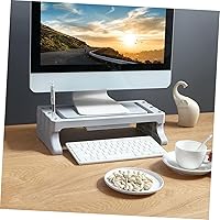 Vista 4 de GLEAVI 1 unidad elevador de almacenamiento elevador para portátil, estante elevado multifuncional para oficina y hogar, organizador de escritorio