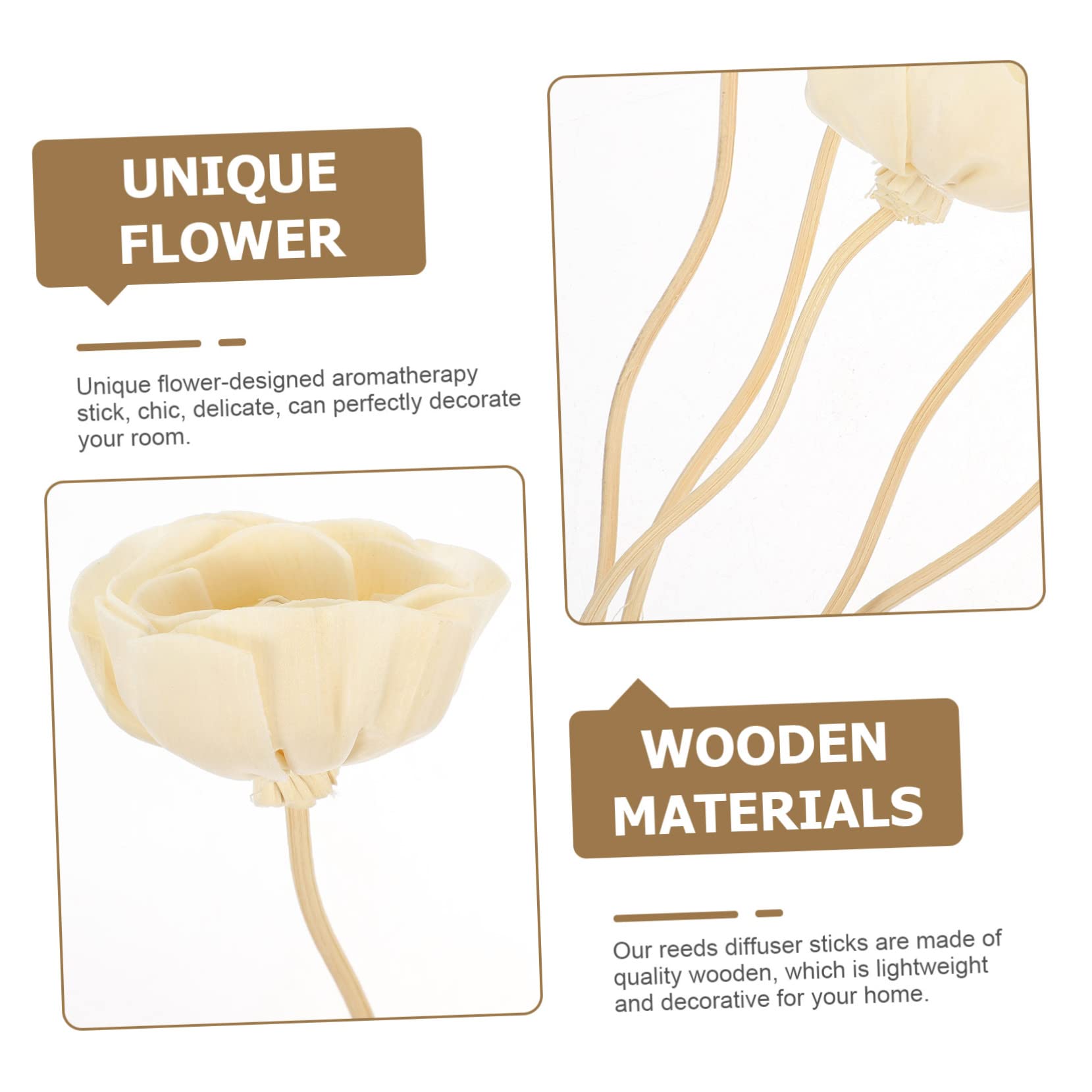 PRETYZOOM 40stücke Duftstäbchen Für Aromatherapie Rattan Diffuser Sticks Für Zuhause Spa Und Büro Für Ätherische Öle Und Raumdüfte Verschönern Sie Ihre Umgebung Mit Blumigem Design