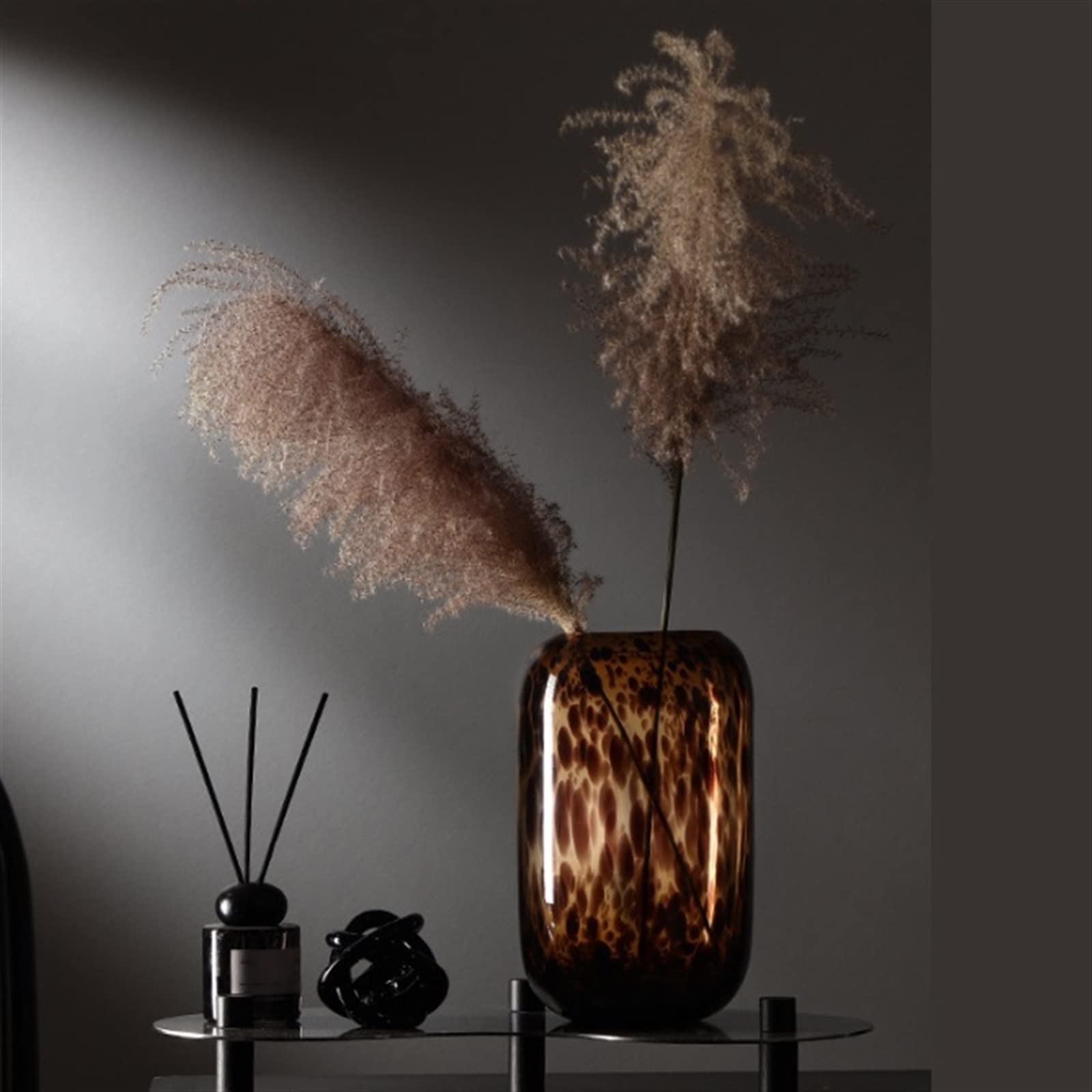 Amazon.com: YXIANG56Q Dry Flower Arrangement Home Amber Leopard