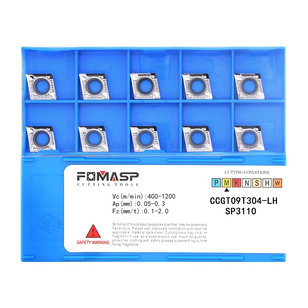 FomaSP Carbide Inserts for Aluminum CCGT32.51 / CCGT09T304 for Turning Carbide Aluminum Inserts Metal Cutting 10PCS