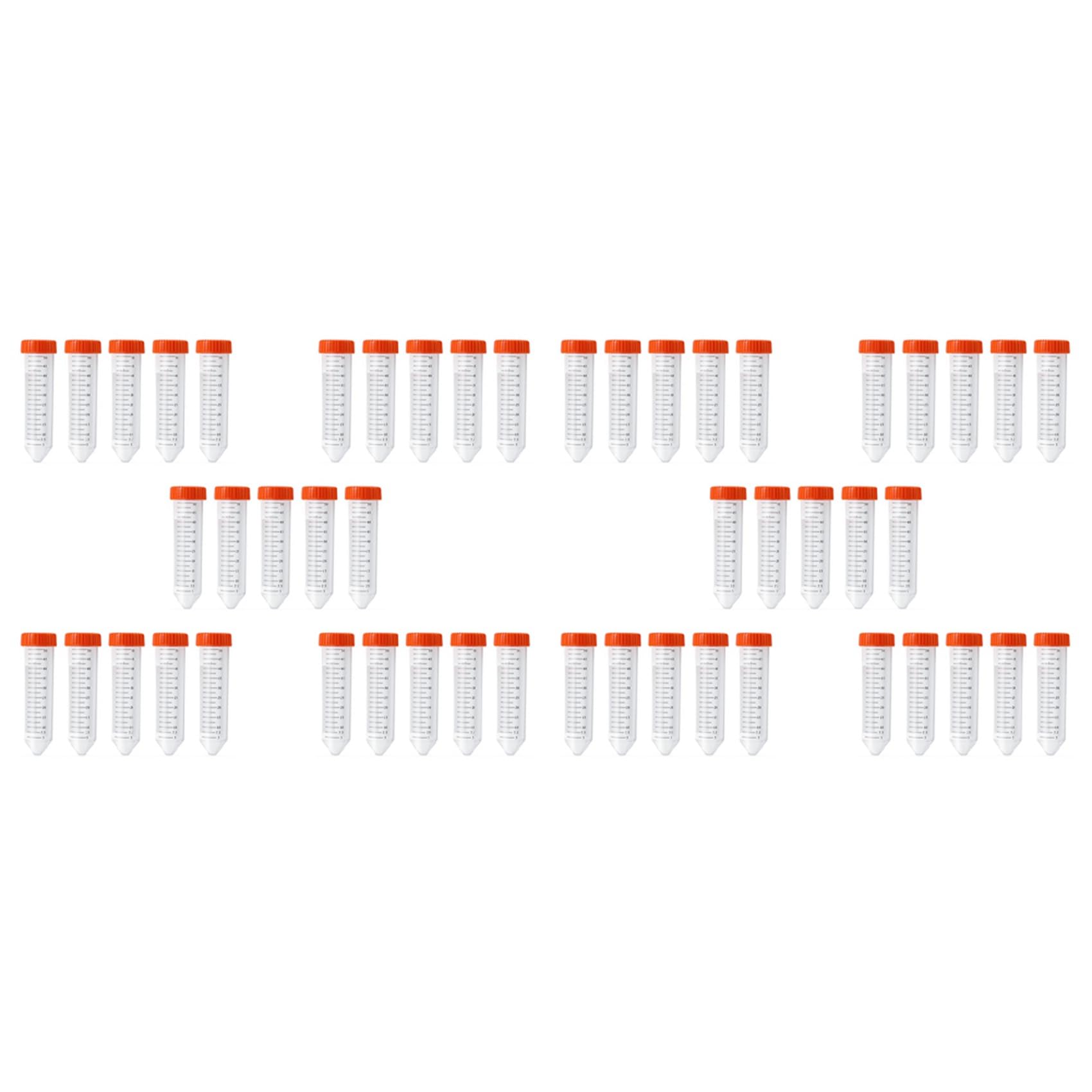 Vjsujehgy Conical Centrifuge Tubes 50Ml, 50 Pcs, Sterile Test Tubes with