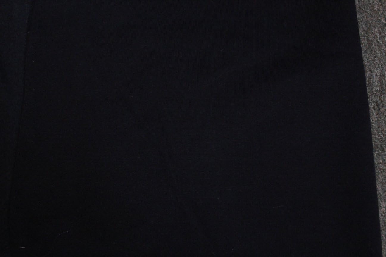 3 YARDS FLEECE FABRIC SOLID, BLACK, 60" Wide sold BTY