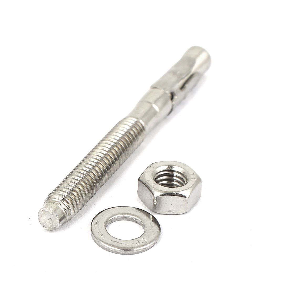 Aexit 6pcs M6x60mm Anchors Stainless Steel Wedge Anchor Car Repair Gecko Expansion Anchors Expansion Bolt