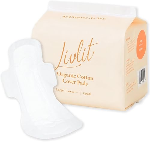 Miniatura 7 de Almohadillas sanitarias ultrafinas de tamaño regular, 100% algodón orgánico de Texas, potente protección contra fugas, sin perfume, sin cloro y