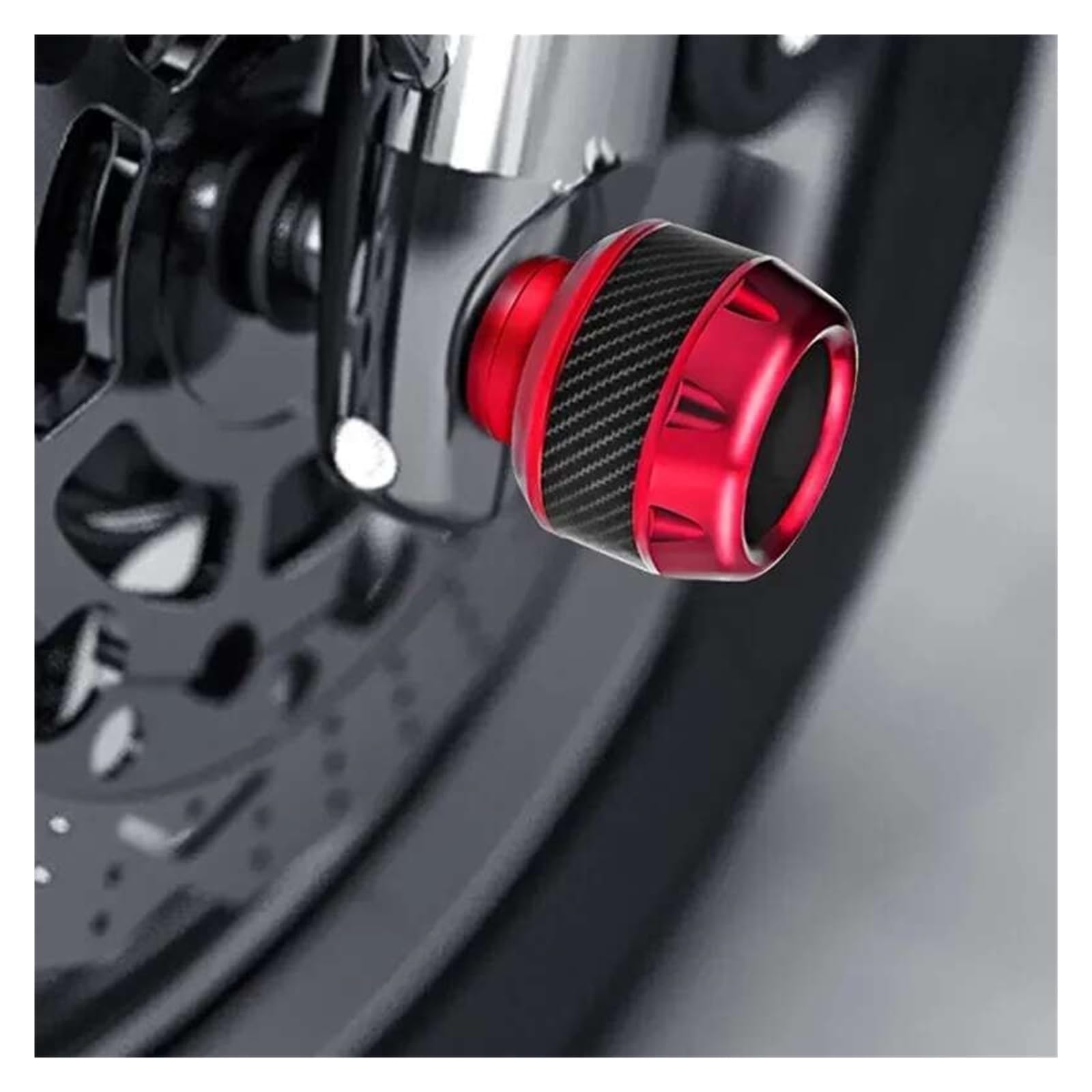 Protezione Antiurto Per Moto In Lega Di Alluminio Ruote Scooter Forcella Anteriore Telaio Cursori(2Pcs Gray)
