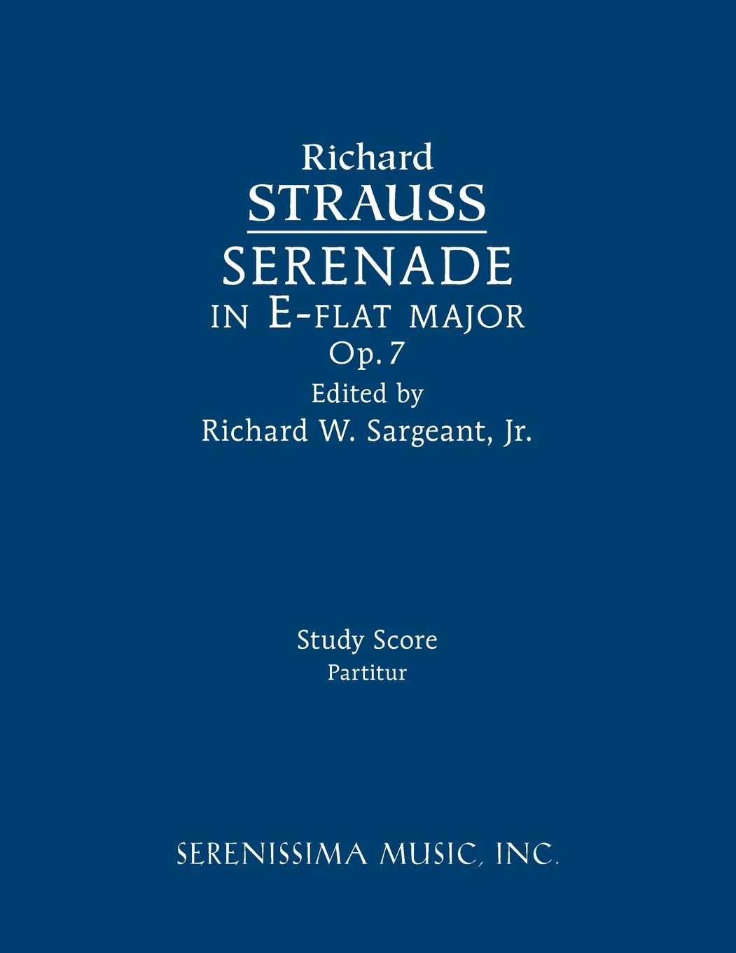 Serenade in E-flat major, Op.7: Study score