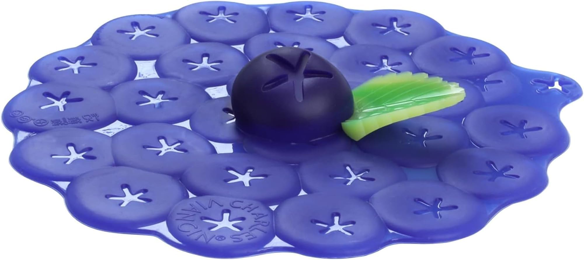 Charles Viancin - Blueberry Silicone Lid for Food Storage and Cooking - 6''/15cm - Airtight Seal on Any Smooth Rim Surface - BPA-Free - Oven, Microwave, Freezer, Stovetop and Dishwasher Safe