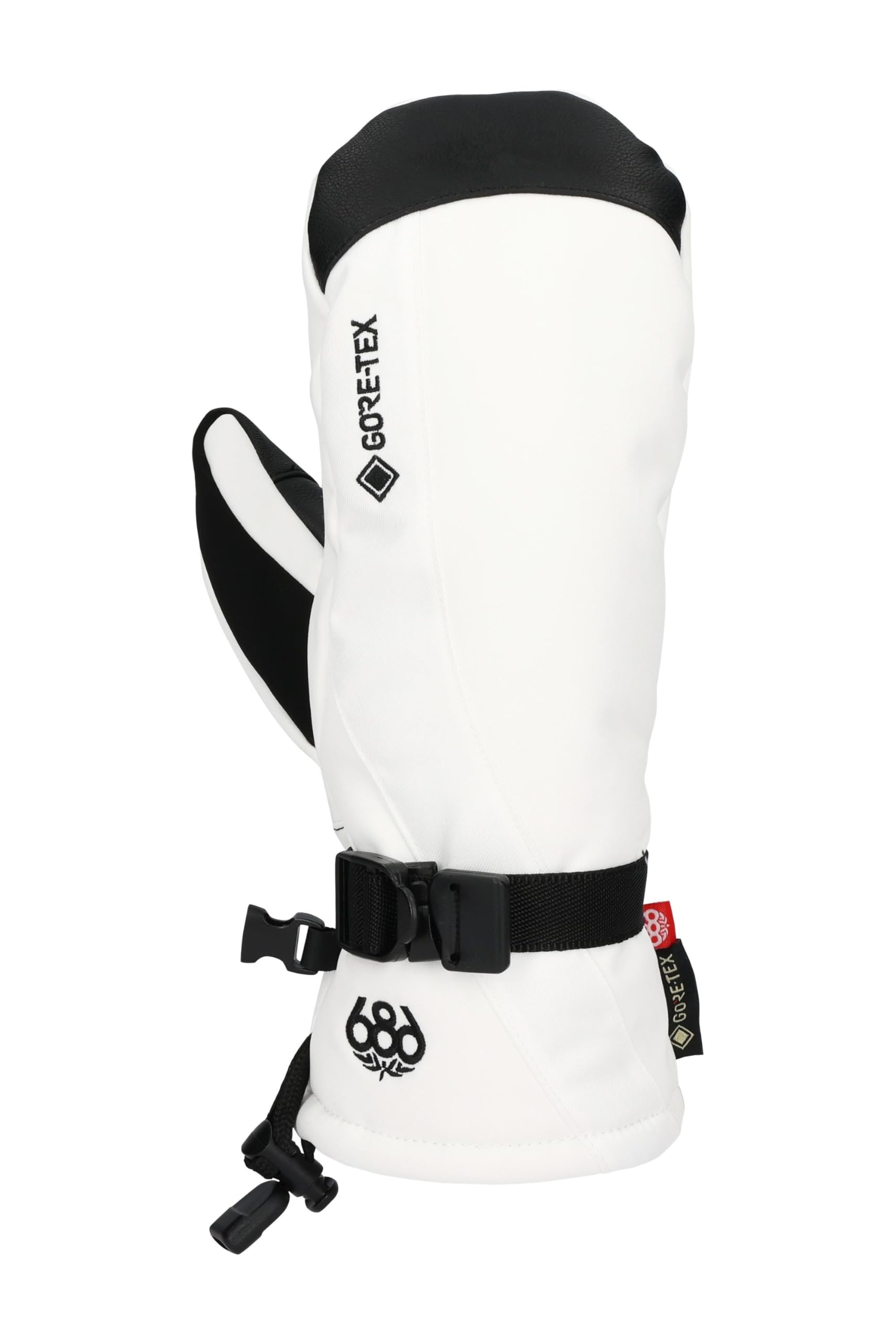 686 Women's Gore-TEX Linear Mitt - 3L Softshell Fabric with Lining and Synthetic Leather Palm - Water & Weather Resistant