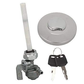 Amazon | ガス燃料タンクキャップ キー付き、密閉性が高く、安全