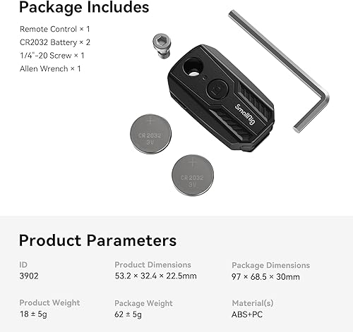 Miniatura 5 de SmallRig Control remoto inalámbrico para Sony para Canon para cámara Nikon, se adapta a A7R V, A7R IV, A7R III, A7S III, A7 III, A7 III, A6700, FX3,