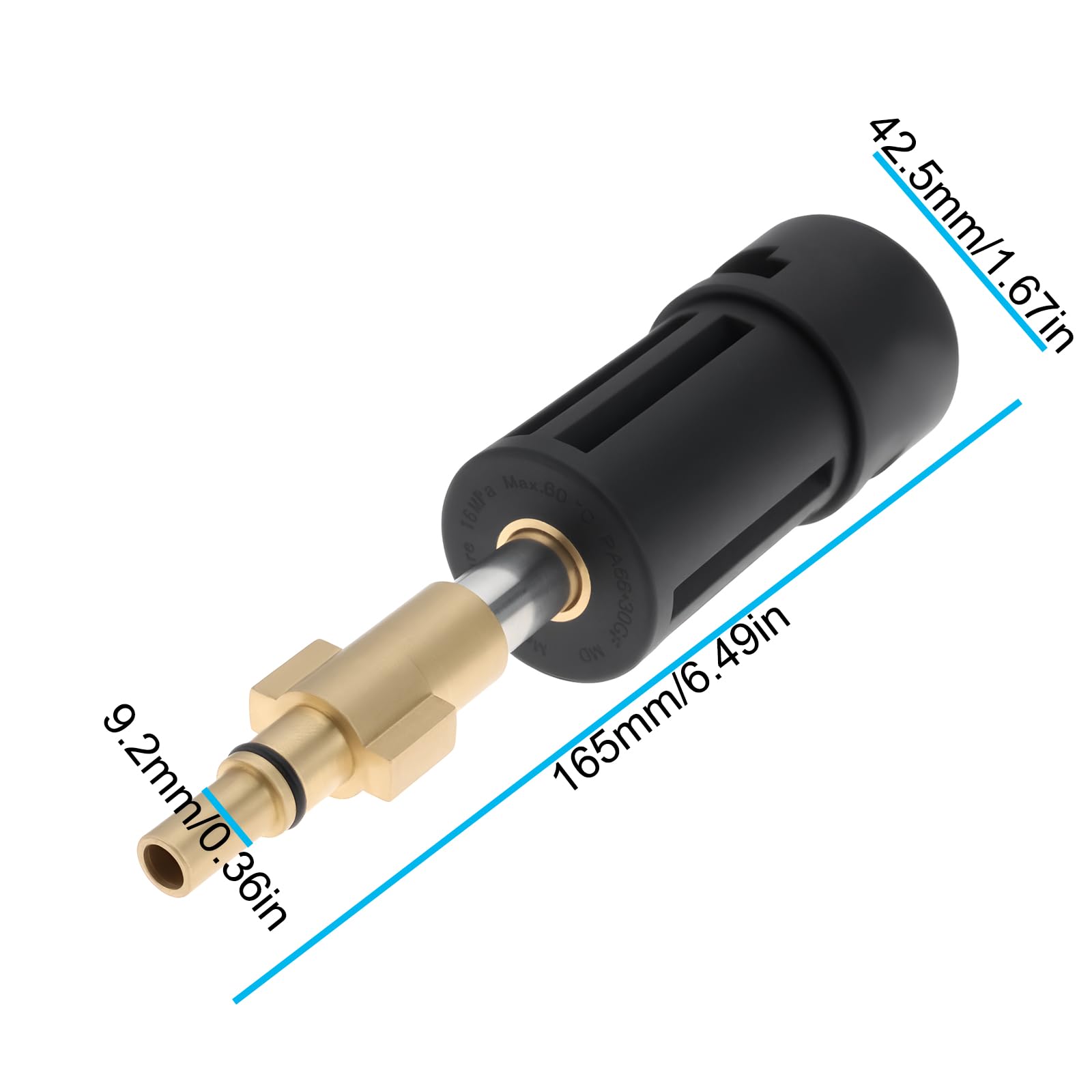 ECSiNG Adaptateur de Connexion pour Nettoyeur Haute Pression Compatible avec KARCHER Lance Et Compatible avec Stanley Nettoyeur Haute Pression