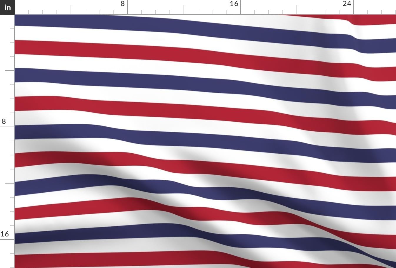 Spoonflower Fabric - Flag Red White Blue Stripes USA American 4Th of July Nautical Printed on Upholstery Velvet Fabric Fat Quarter - Upholstery Home Decor Bottomweight Apparel