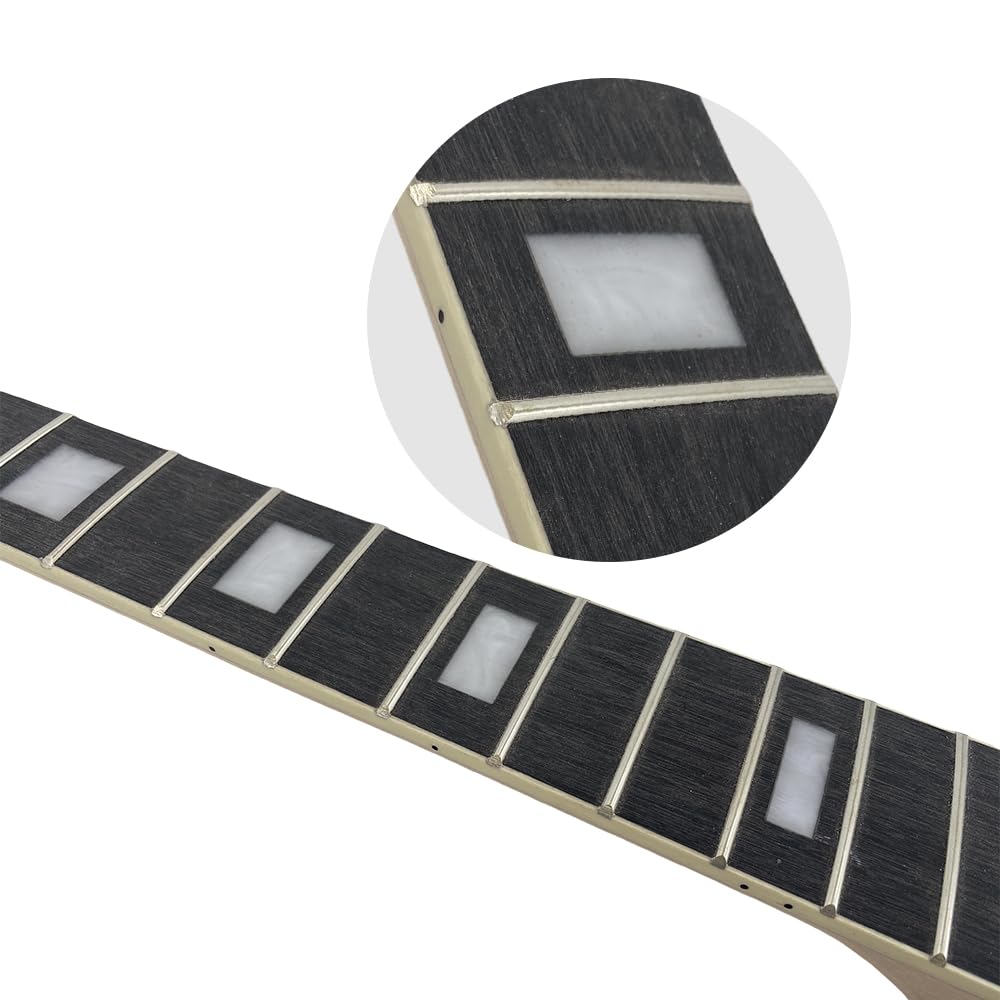 Yinfente Manico per basso elettrico a 4 corde, 20 tasti, 76 cm, in acero con tastiera in palissandro per costruzione e sostituzione di basso (dadi da 42 mm)