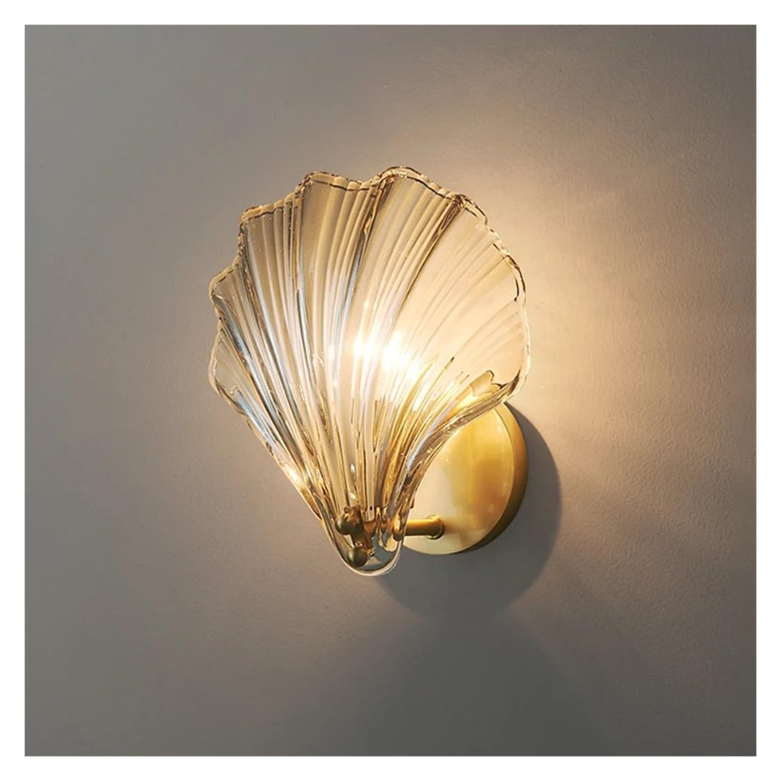 HPTHLY Chandelier Brass Wall Lamp - Slight Clear Glass Wall Light Fixture Bedside Restaurant Stairs Aisle Sconces,Design Lamp/Clear/A/D/A (D-A)