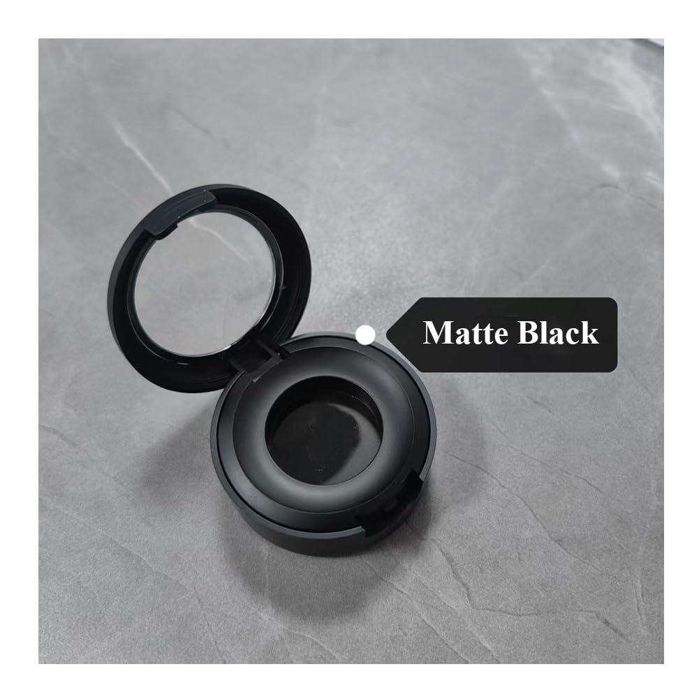 2Pcs Black Empty Eyeshadow Boxes Round Refillable Storage Case Container for Eyeshadow Blush and Foundation - Image 3