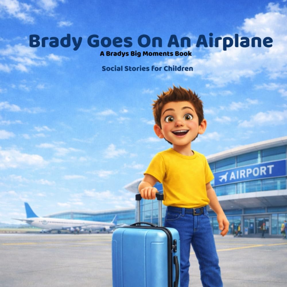Brady Goes on an Airplane: Social Stories for Children (Brady’s Big Moments)