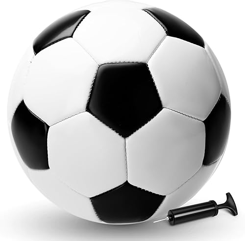 Balón de fútbol para niños, tamaño 2, 2 unidades, pelota de fútbol para niños de 2, 3, 4, 5, 6 años, pelotas de patio para interiores y exteriores,