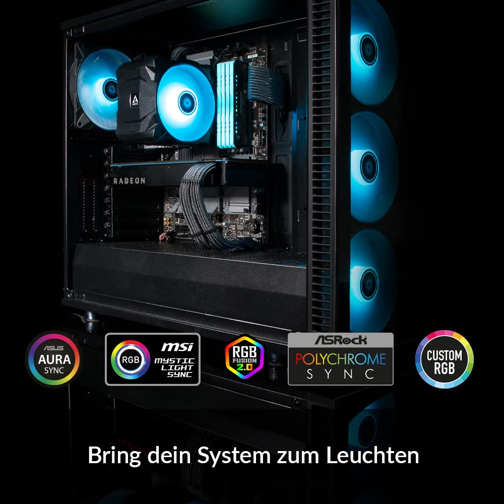 ARCTIC Freezer A35 RGB - Single-Tower-CPU-Kühler mit RGB, AMD spezifisch, druckoptimierter 120 mm P-Lüfter, 200-1700 RPM, 4 Heatpipes, inkl. MX-5 Wärmeleitpaste - Schwarz