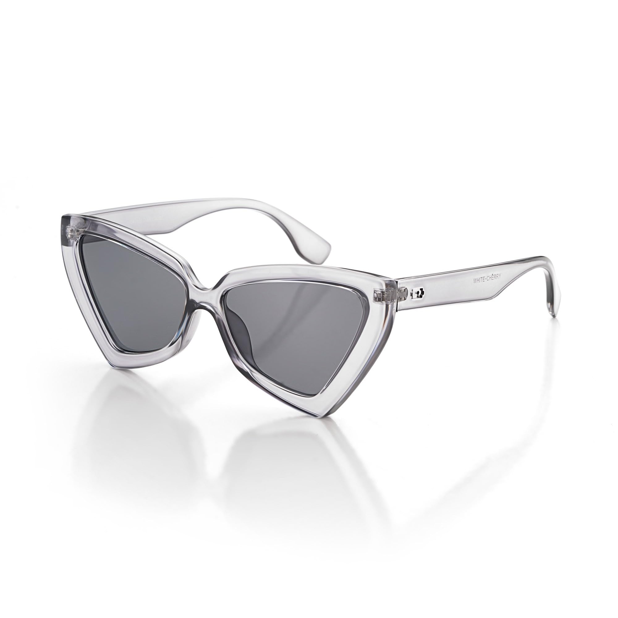 Retro Stylish Cat Eye Sunglasses for Women Stylish | Black Polycarbonate Frame | UV400 Protection | Trendy Cateye Goggles for Woman | Shades for Adult-image-36