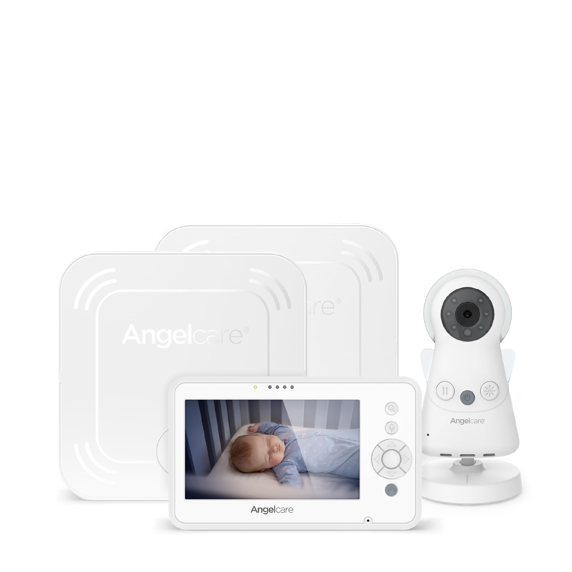 Angelcare® AC25-SP 3-in-1 Baby-Überwachung, Video, Audio + Bewegung mit Zwei Wireless Sensormatten