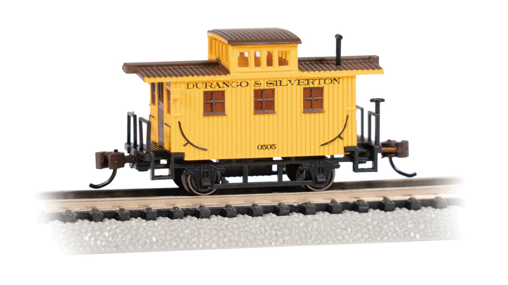 Bachmann Trains - Old-TIME Bobber Caboose - Durango & Silverton - N Scale