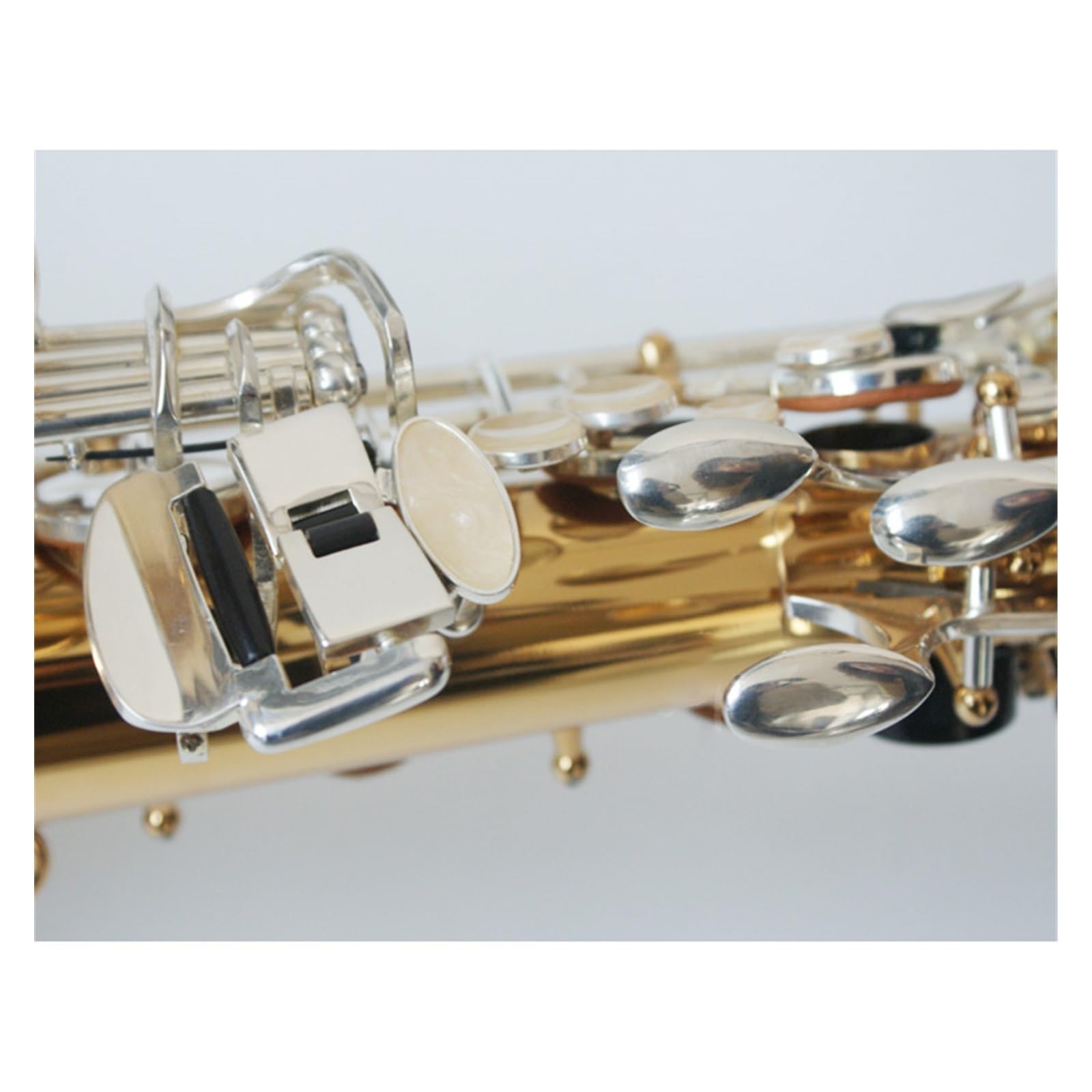 Amazon | ゴールドボディシルバーメッキキーアルトサックス E フラット