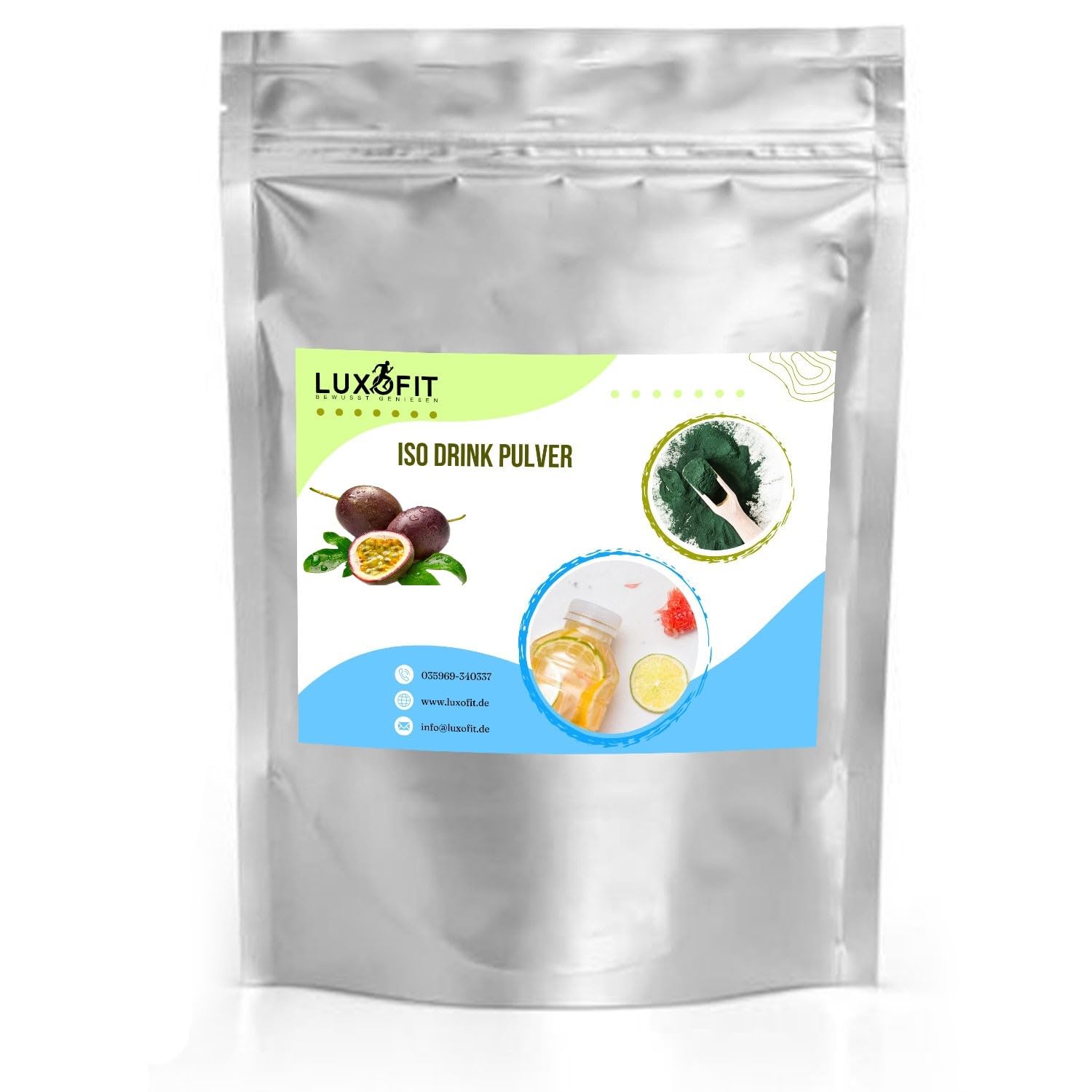 Luxofit Mango Getränk isotonisch | Iso Drink Pulver, Sportlergetränk mit L-Carnitin, Elektrolytgetränk, für Sportler geeignet, schnelle und einfache Zubereitung (10 Kg)