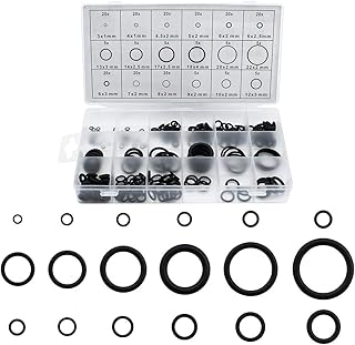 225 Pièces Joints Toriques En Caoutchouc Noir Rondelles Plastique Entretoise Nylon Plate Assortiment Kit pour la Connexion d'appareils Mécaniques et électriques Joint de Réparation Rapide