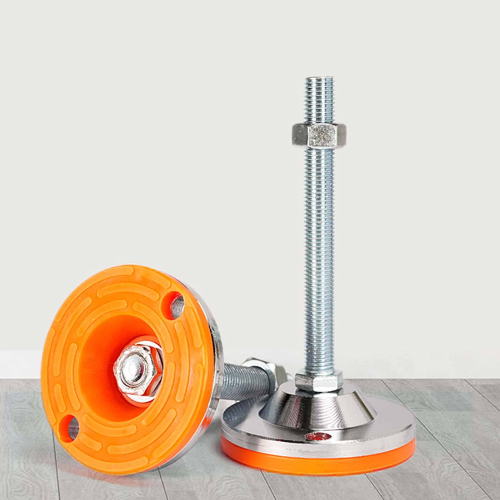 2 Piezas Niveladores para Mueble de Pie,M12 Patas Ajustables Regulables para Muebles Metal para Muebles Armarios Máquina Patas Patas de Mesa de Apoyo (D100xH100mm,M12)