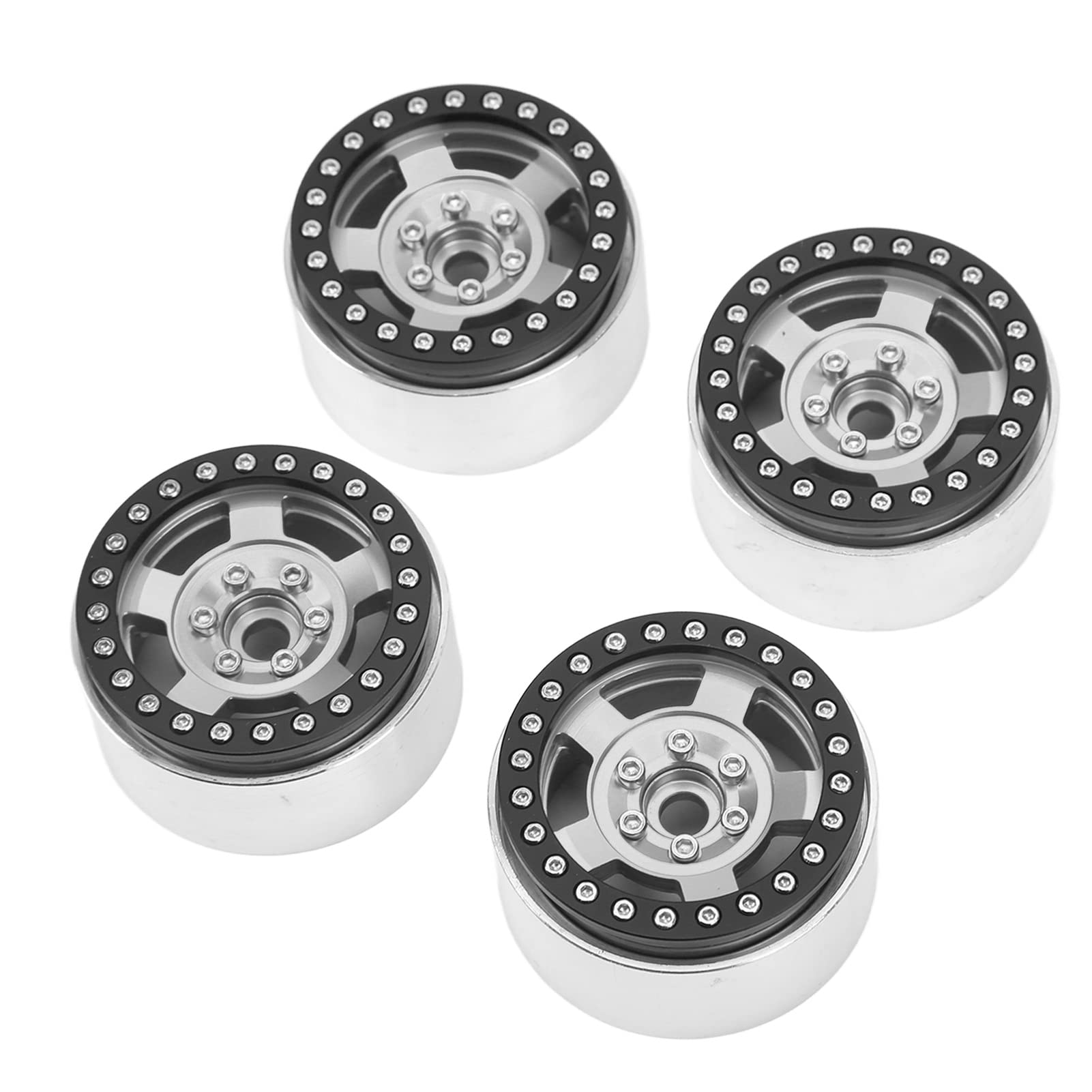 4 szt. Felgi kół RC 1,9 cala Wymiana metalu RC Koło samochodu SCX10 90046 AXI 03007 MST 1/10 RC Car (Koloru)