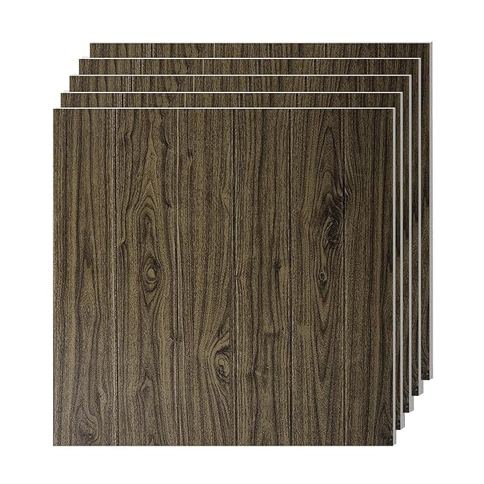 PRINCEBYTE 3D Foam Wallpaper Wall Panels Self-Adhesive Waterproof PE Foam, Wallpaper for Bedroom Furniture Peel and Stick 3D Wooden |70 x 70 CM Dark Wooden (Dark Wooden Pack of 10) (B0D9W2BZ4C) Amazon Price History, Amazon Price Tracker