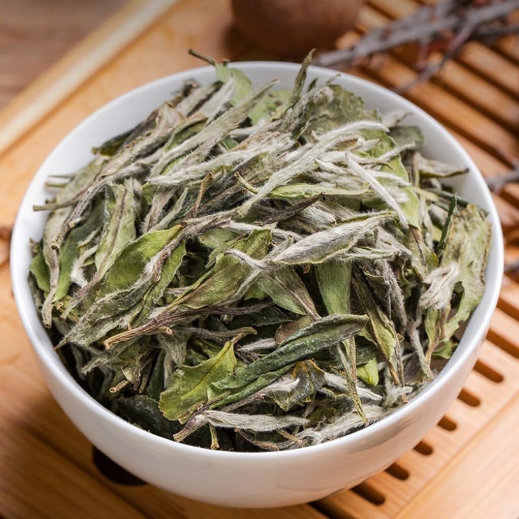 Tè BaiMuDan (Peonia Bianca) 125g*2/8,82 Oz | Tè in Foglie Sciolte Di Grado 1 | Tè Bianco Dall'aroma Intenso | Bevanda Naturale Sana
