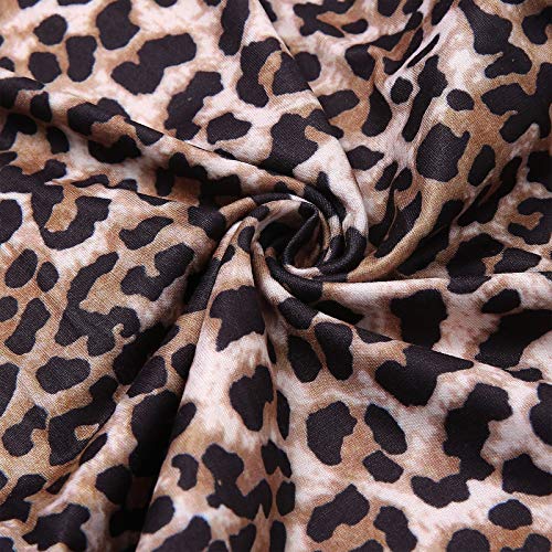 ITachy Toddler Girls Nightgowns Farm Leopard Pattern Sleepwear Night Dress Pajamas 2-8Y4