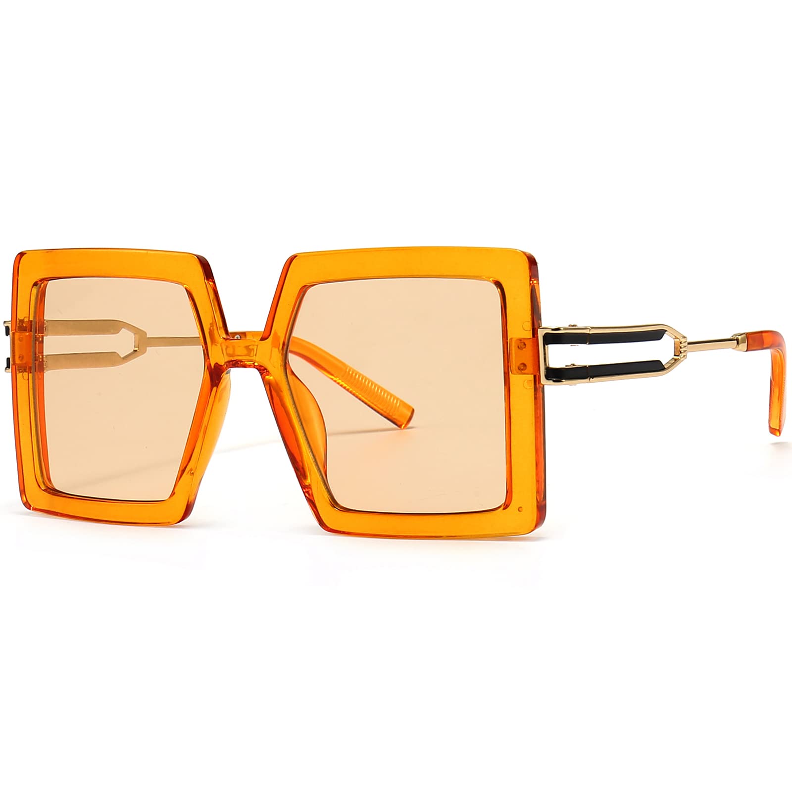 AIEYEZO Oversized Sunglasses for Women Square Fashion Big Large Frame Sun Glasses UV400 Protection