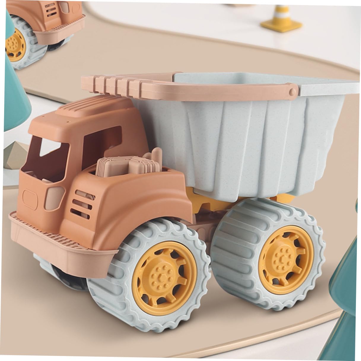 Camion de Sable Jouet en Plastique, Modèle Chantier pour Garçon et Filles