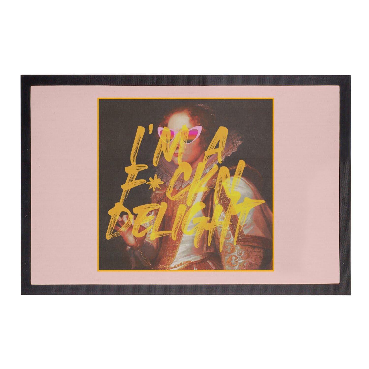 Paillasson Rose Fabulous I'm a F*ckn Delight tapis d'entrée vintage humour 60x40