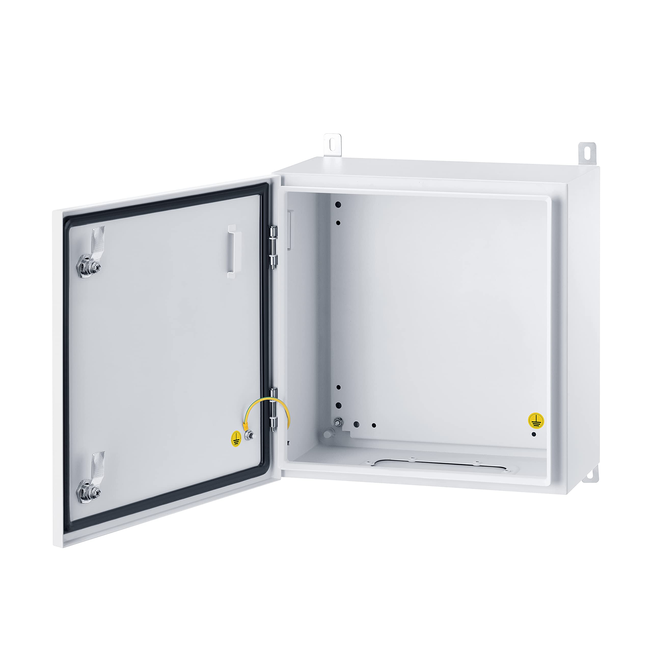 Ordentlich IP65 Weatherproof Metal Box Wall-Mounted Electronic Equipment Enclosure Box with Mounting Plate and Wall Bracket (16'' x 16'' x 8'')