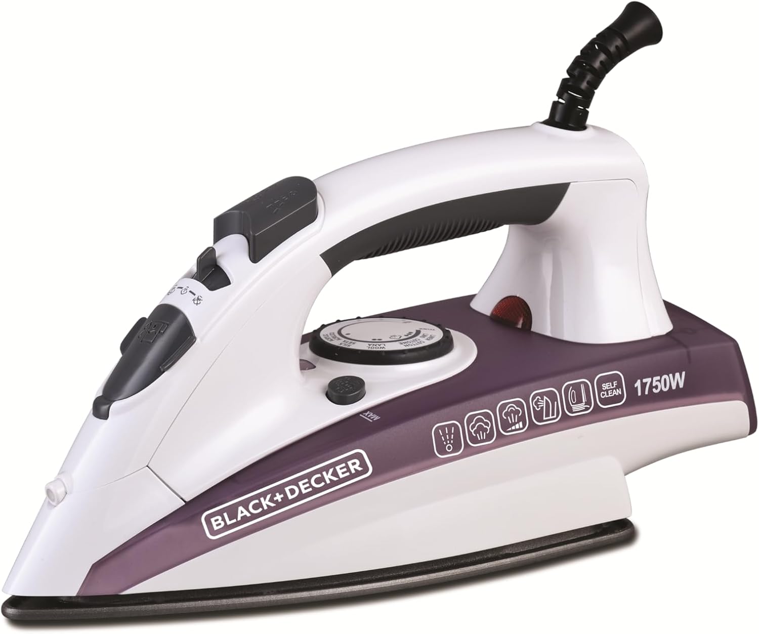 Black & Decker Steam Iron X1750B5 Ceramic Coated Soleplate with Anti
