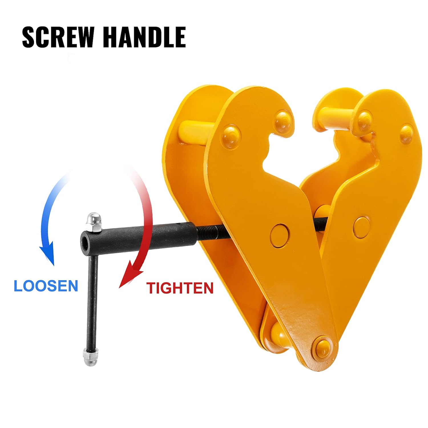 BestEquip Beam Clamp 2200lbs/1ton Capacity I Beam Lifting Clamp 3inch